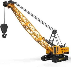 Diecast Crane Construction Toy Truck for Kids, Sandbox Car Gift Age 3+ - Picture 1 of 5