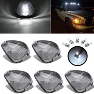 Smoke Cab Marker Roof Running Light w White LED For 99-16 Ford F-250 E-350 A1 - Picture 1 of 13