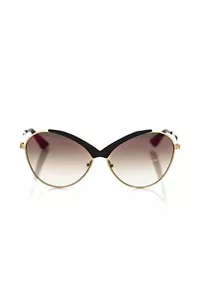 Frankie Morello Chic Butterfly-Shaped Sunglasses in Glossy Women's Black - Picture 1 of 5