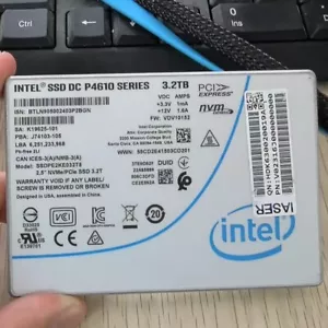 3.2TB Intel P4610 Enterprise SSD U.2 2.5" Solid State Drive SSDPE2KE032T8 - Picture 1 of 4
