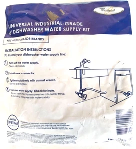 Kit Alimentazione Acqua Lavastoviglie Whirlpool 6 Piedi - Foto 1 di 3