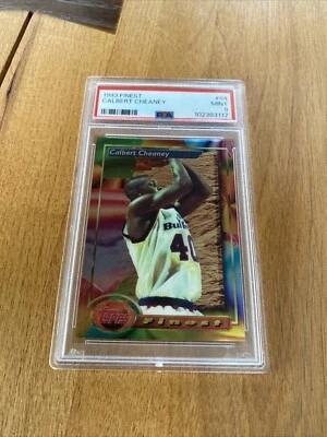 1993 Finest # 84 ~ CALBERT CHEANEY RC Washington Bullets ~ PSA 9 MINT ROOKIE SSP - Image 1 of 2