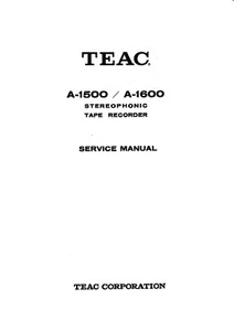 Service Manual-Anleitung für Teac A-1500,A-1600 - Bild 1 von 1