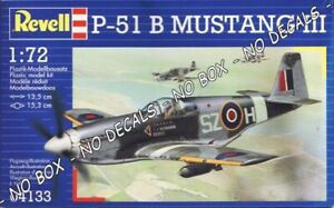 NORTH AMERICAN P-51B (MUSTANG III) "MALCOLM HOOD" 1/72 REVELL - NO BOX NO DECALS