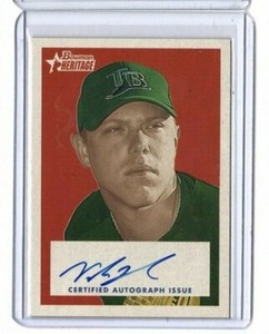 2006 Bowman Heritage Wade Townsend Devil Rays Autograph #SG-WT Rookie Auto RC
