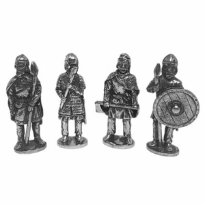 Wikinger Nordische Krieger Rollenspiel 4 Miniatur Figuren 1,5H - Bild 1 von 4