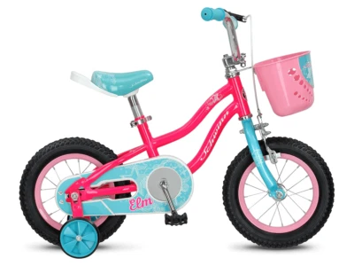 Schwinn Elm 12" Wheel Pink Kids Bike With Stabilisers - Image 1 of 4