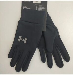 UNDER ARMOUR  RUNNING GLOVES STORM LINER WATER WINTER TOUCH SCREEN PHONE L