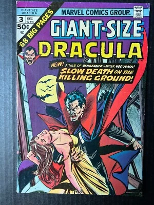Drácula tamaño gigante #3 diciembre 1974 sin leer vintage Marvel Foto 1 de 4