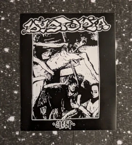 Adhesivo de vinilo impermeable Dystopia 4 x 3" - Crust Punk Amebix Tragedia Náuseas Doom - Imagen 1 de 5