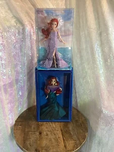 Disney’s Enchanted Elegance Ariel The Little Mermaid Collectible Dolls Set Of 2 - Picture 1 of 10