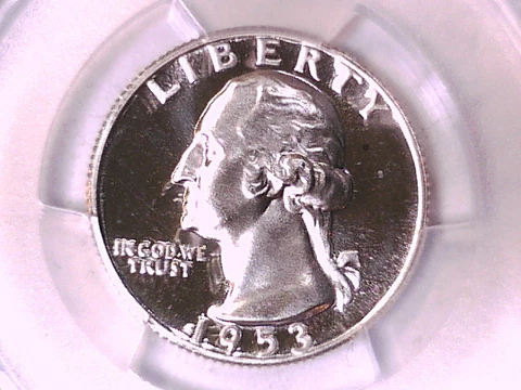 1953 Proof Washington Quarter PCGS PR 66 CAM 43678667 Cover