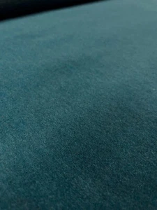 2.75 yds Mokum Alpaca Velvet Deep Teal Italian Upholstery Fabric MSRP $577 - Picture 1 of 13
