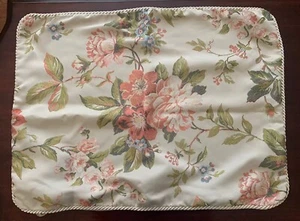 Croscill Sham Floral Braided Trim Standard Zip 20 X 26 - Picture 1 of 13