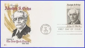 USA4 #1700 U/A COVER CRAFT FDC Adolph S. Ochs - Imagen 1 de 1