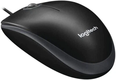 Logitech B100 USB Maus Optischer Sensor, PC/Mac/Chromebook schwarz black - Bild 1 von 3