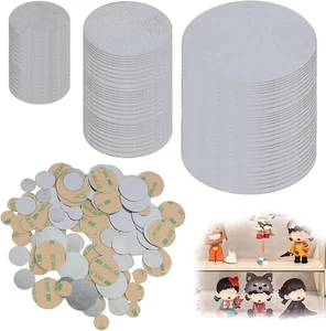 100 Pcs Selbstklebende Metallplättchen, Metallplättchen Selbstklebend für Tonie  - Bild 1 von 8