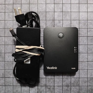 Yealink W60B Cordless DECT VoIP IP Phone Base Station Power Cord INCLUDED Works - Afbeelding 1 van 3