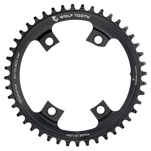 Drop-Stop Chainrings for Asymmetric 4x110mm BCD Shimano Road Cranksets (Black... - Picture 1 of 5
