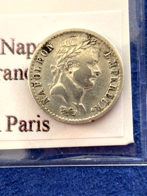 NAPOLEÓN, FRANCIA, EMPEREUR, 1/2 FRANCO, ARGENT, 1808, PARÍS Foto 1 de 2