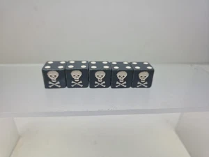 Disney Pirati dei Caraibi Bugiardi Dadi Pezzi di Ricambio (5 Dadi) - Foto 1 di 2