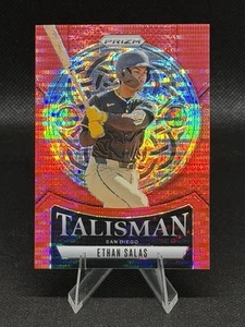 2025 Panini Prizm Talisman Prizms Red #22 Ethan Salas /399 San Diego Padres SP - Bild 1 von 2