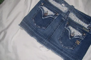 Miss Me Jeans Denim Skirt Girl's 10 - Picture 1 of 7