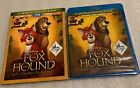 Sealed Disney Blu-Ray + Dvd Movie The Fox and The Hound 1 & 2 Collectors Edition