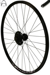 REDONDO 26 Zoll Hinterrad Laufrad Felge Schwarz Disc + 9-fach Shimano Kassette - Bild 1 von 1