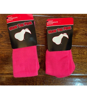 Brandneu Paar 2 Pear Sox Wear The Pear Erwachsene rosa - Bild 1 von 7