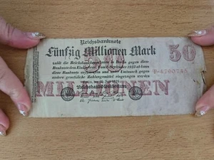 1 Reichsbanknote 50 Mio. Mark 25.07.1923 Berlin Weimarer Rep. Inflation - Bild 1 von 2
