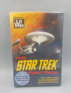 1992 NEW Star Trek Original Series Font Pack MS-DOS /Windows 3.1 Computer / NOS - Picture 1 of 3