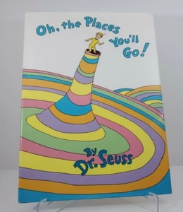 Oh, the Places You'll Go! by Seuss Hardcover W/ Dust Sleeve EUC OOP - Imagen 1 de 8