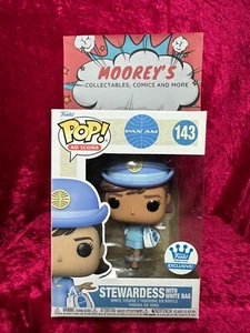 Funko Pop! PAN AM Stewardess With White Bag 143 Vaulted Exclusive - Picture 1 of 6