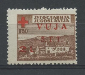 TRIESTE 1948 ZONA B CROCE ROSSA N.4A **  CERT. - Imagen 1 de 1