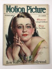 Motion Picture magazine cinema movie February 1930 Norma Shearer
