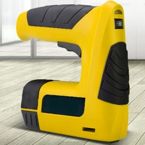 Electric Nail Gun Staple Gun Cordless Stapler Nailer Heavy Duty Woodworking Tool - Picture 1 of 11