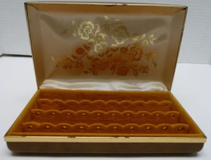 Mele Reise Schmuck Hartschale Box Klapp Ohrringe braun Vinyl - Bild 1 von 6