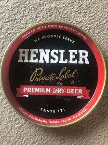 Hensler Private Label Premium Dry Beer Imported Hops Newark, NJ Serving Tray - Picture 1 of 12