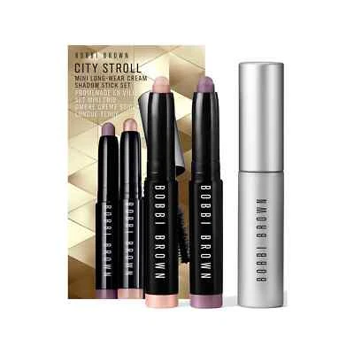 BOBBI BROWN: CITY STROLL MINI 2 PALOS DE SOMBRA DE OJOS Y RÍMEL AHUMADO. ORG $49 AHORA $33 Foto 1 de 2