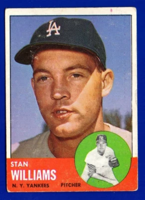 STAN WILLIAMS dodgers 1963 TOPPS #42 VERY GOOD NO CREASES - Image 1 of 2