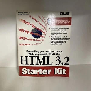 HTML 3.2 Starter Kit Hardcover Mark, Honeycutt, Jerry Brown B16 - Imagen 1 de 5