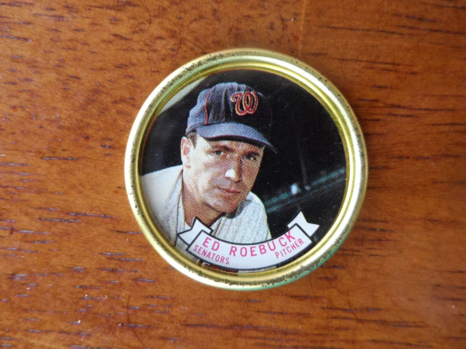 1964 TOPPS BASEBALL COIN #20 ED ROEBUCK WASHINGTON SENATORS SET BREAK U-194
