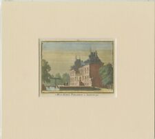 Antique Print of 'Huis Klein Poelgeest' by Spilman (c.1750)