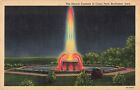 Postcard The Electric Fountain in Crapo Park Burlington Iowa Linen c1940s Vtg