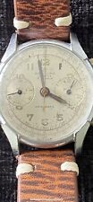Rare Vintage Breitling Chronograph , 17 Jewels, Triple Signed With Travel Case