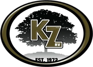 KZ RV LOGO Decal Graphic Camper 5" x 3.6" you get TWO - Picture 1 of 1