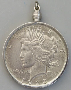 +++ ONE DOLLAR USA 1923 MIT FASSUNG ALS ANHÄNGER +++ - Bild 1 von 3