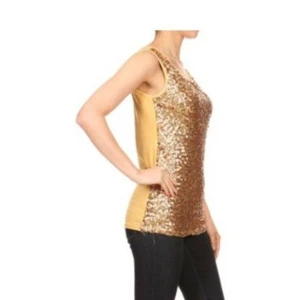 Camiseta sin mangas Anna-Kaci nueva con etiquetas lentejuelas brillantes y brillantes · Pequeña · Fiesta/Cóctel - Imagen 1 de 11