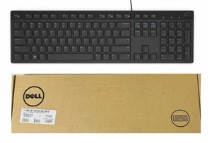 New Genuine Dell 066M5G KB216-BK-UK QWERTY Black USB Keyboard - Picture 1 of 2